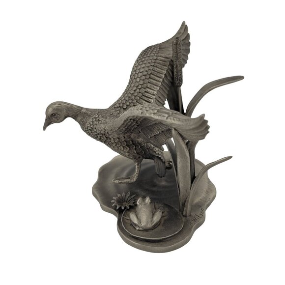 Mallard Duck Pewter Sculpture Limited Edition Signed H Wilson was Made in the US - Picture 3 of 8